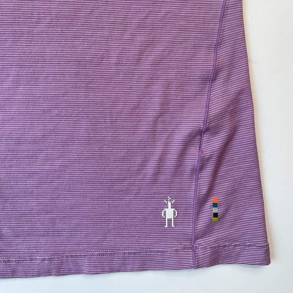 Smartwool Merino Wool 150 Base Layer Short Sleeve T-shirt Lilac Large - Picture 5 of 6